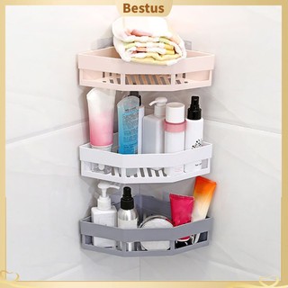 【Bestus】Giá đỡ hình tam giác gắn góc tường để đồ trong phòng tắm