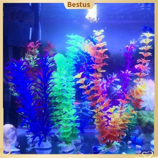 【Bestus】Bộ 1/6 cành cây nhân tạo 30cm chuyên dụng trang trí bể cá