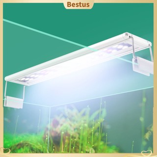 【Bestus】Super Slim LED Aquatic Plants Lamp Support Extensible Aquarium Fish Tank Light
