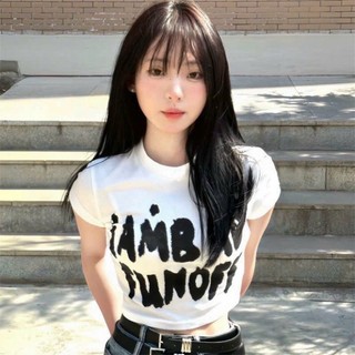 Áo croptop thun borip in chữ siêu hot hàng đẹp - Z7U