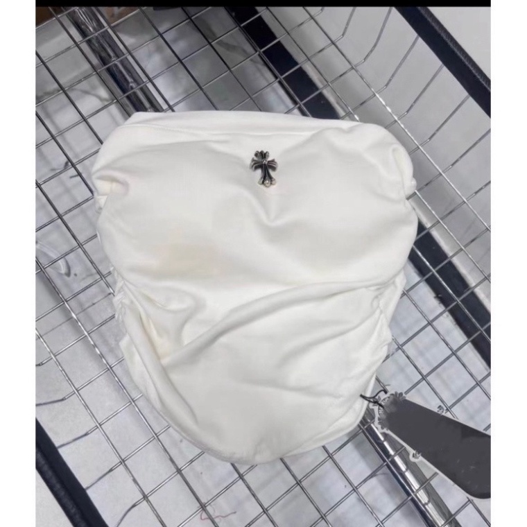 Áo ống cúp ngực  vạt bầu nhún logo chữ thập - B0U hàng xịn, hình thật, clip thật