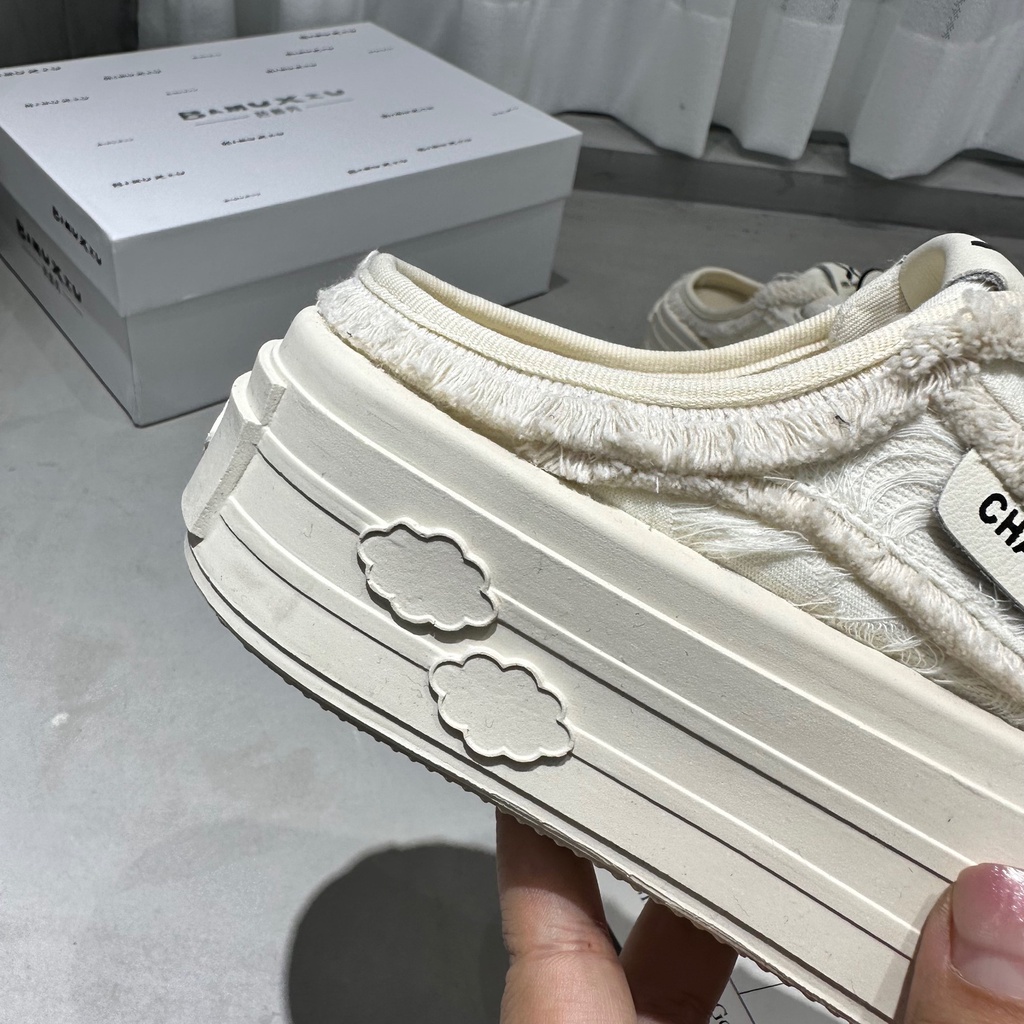 Giày Vải canvas Đế Dày Thời Trang Mùa Hè Hàn Quốc 2023 Cho Nữ drag