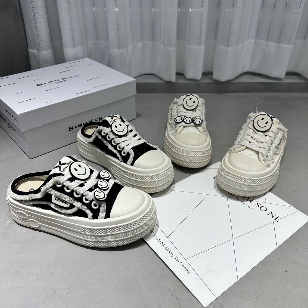 Giày Vải canvas Đế Dày Thời Trang Mùa Hè Hàn Quốc 2023 Cho Nữ drag