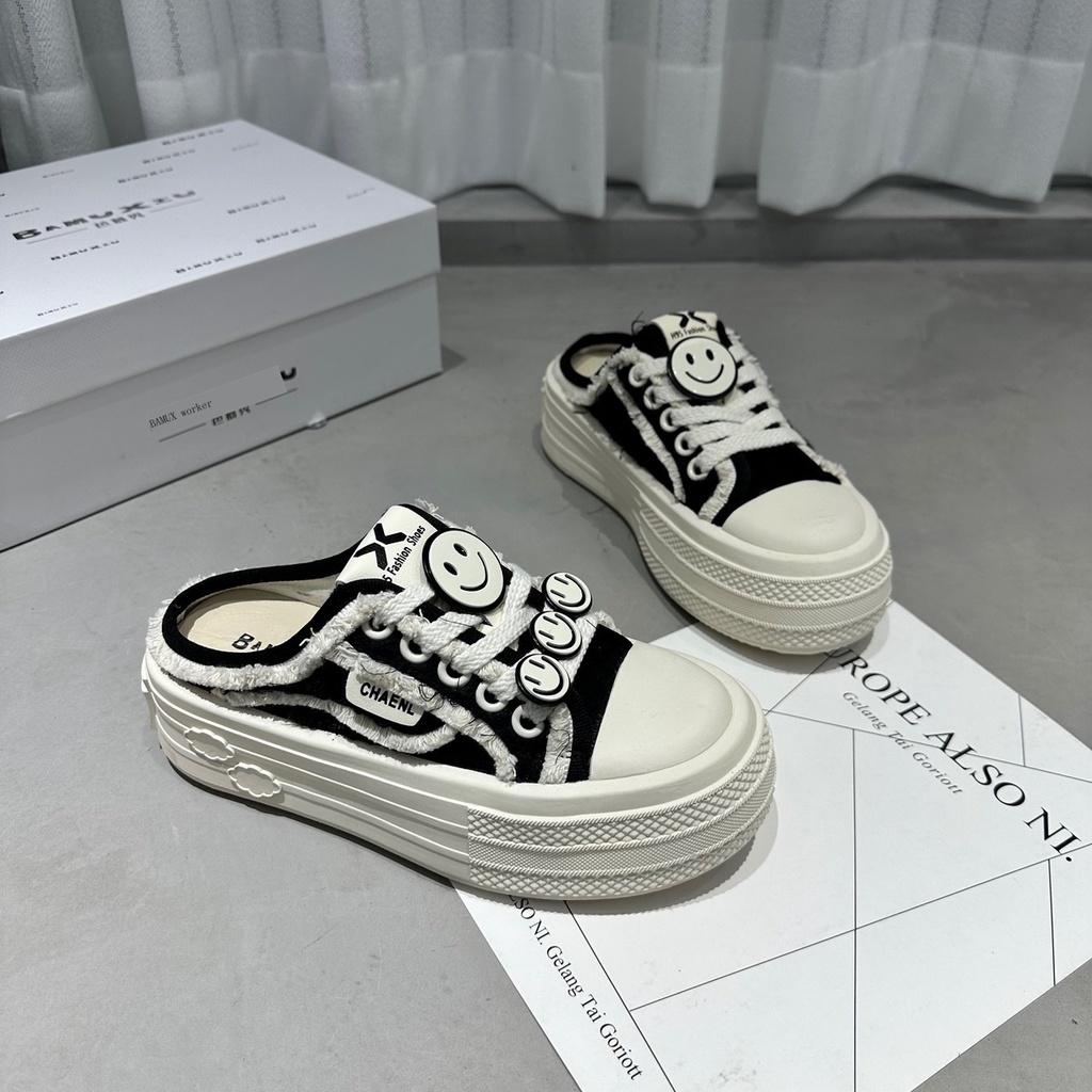 Giày Vải canvas Đế Dày Thời Trang Mùa Hè Hàn Quốc 2023 Cho Nữ drag