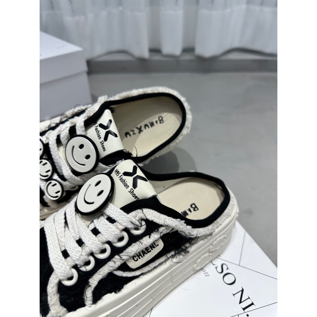 Giày Vải canvas Đế Dày Thời Trang Mùa Hè Hàn Quốc 2023 Cho Nữ drag