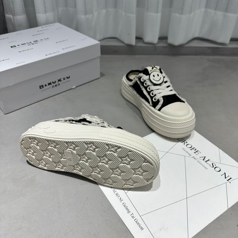 Giày Vải canvas Đế Dày Thời Trang Mùa Hè Hàn Quốc 2023 Cho Nữ drag