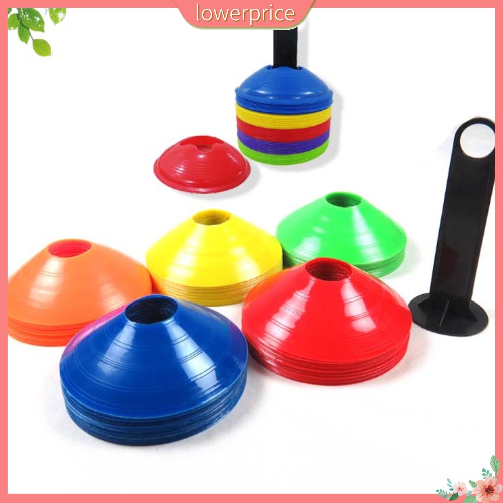 20Pcs/Set Football Field Barrier Markers Soccer Training Cones Sport Equipment