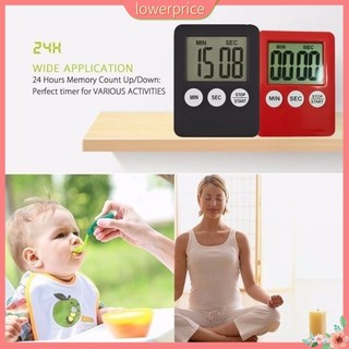 [Haloppe] Nấu ăn mỏng Hẹn giờ kỹ thuật số Thời gian nhà bếp Đồng hồ báo thức đếm ngược Công cụ làm bánh Pizza