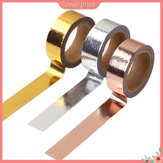 <lowerprice> Cuộn Băng Dính Washi Màu Trơn 500cm Trang Trí