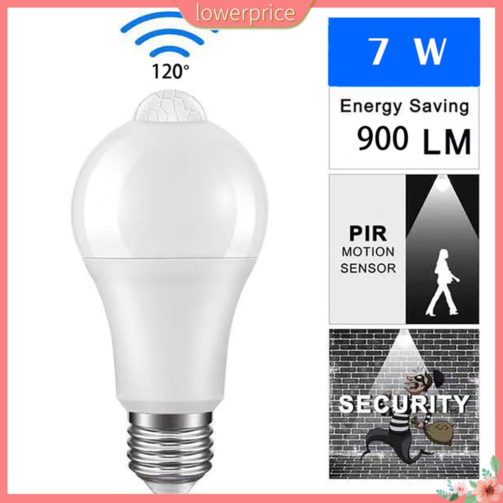Bóng Đèn LED E26 An Ninh Tự Động Cảm Biến Chuyển Động Dễ Lắp Đặt