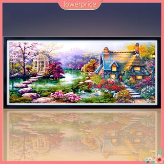 <lowerprice> Bộ Tranh Đính Đá DIY Phong Cảnh Mùa Xuân Ấm Áp
