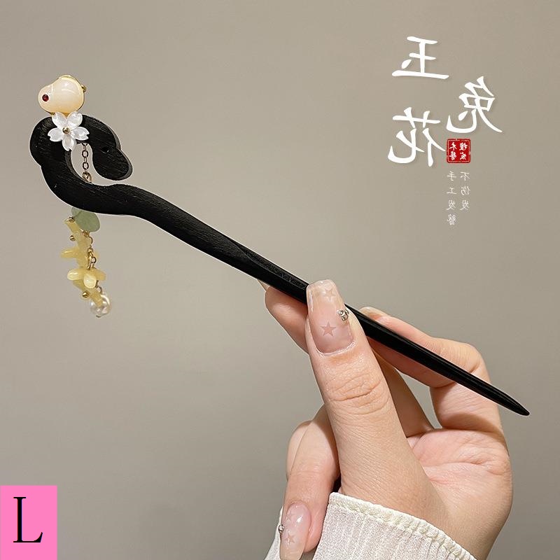 Trâm Cài Tóc Bằng Gỗ Phối Tua Rua Phong Cách Trung Hoa Cổ Điển Thời Trang Mùa Hè Mới