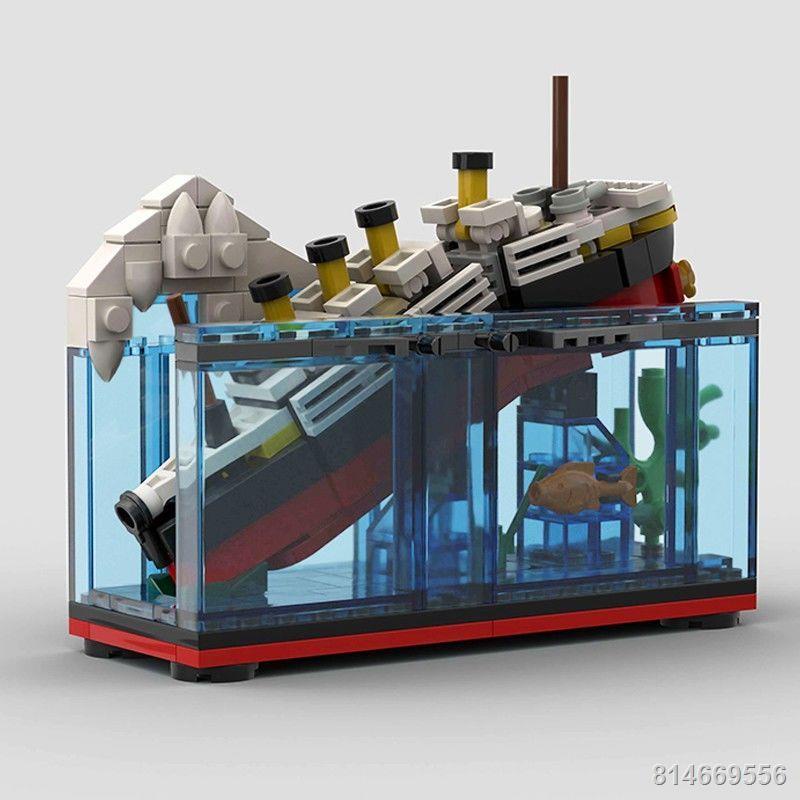 Tương thích với LEGO Creative MOC Mini Titanic Khối xây dựng Iceberg Boy Shipwreck Lắp ráp đồ chơi trang trí
