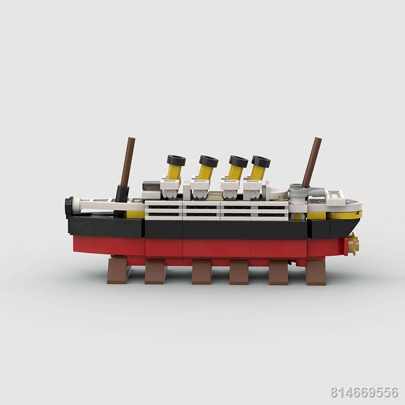 Tương thích với LEGO Creative MOC Mini Titanic Khối xây dựng Iceberg Boy Shipwreck Lắp ráp đồ chơi trang trí