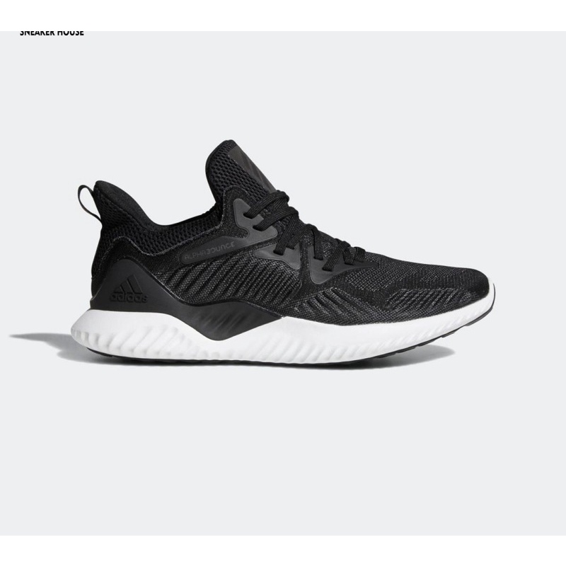 Giày Adidas Running Anlphabounce Black White AC8273