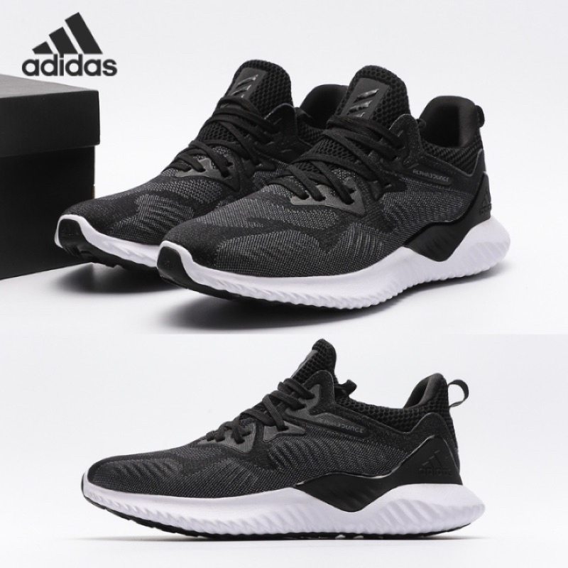 Giày Adidas Running Anlphabounce Black White AC8273