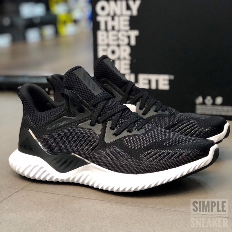 Giày Adidas Running Anlphabounce Black White AC8273