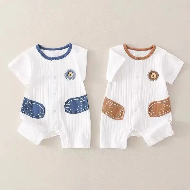 Rập giấy bộ body đùi cộc tay cho bé trai, bé gái