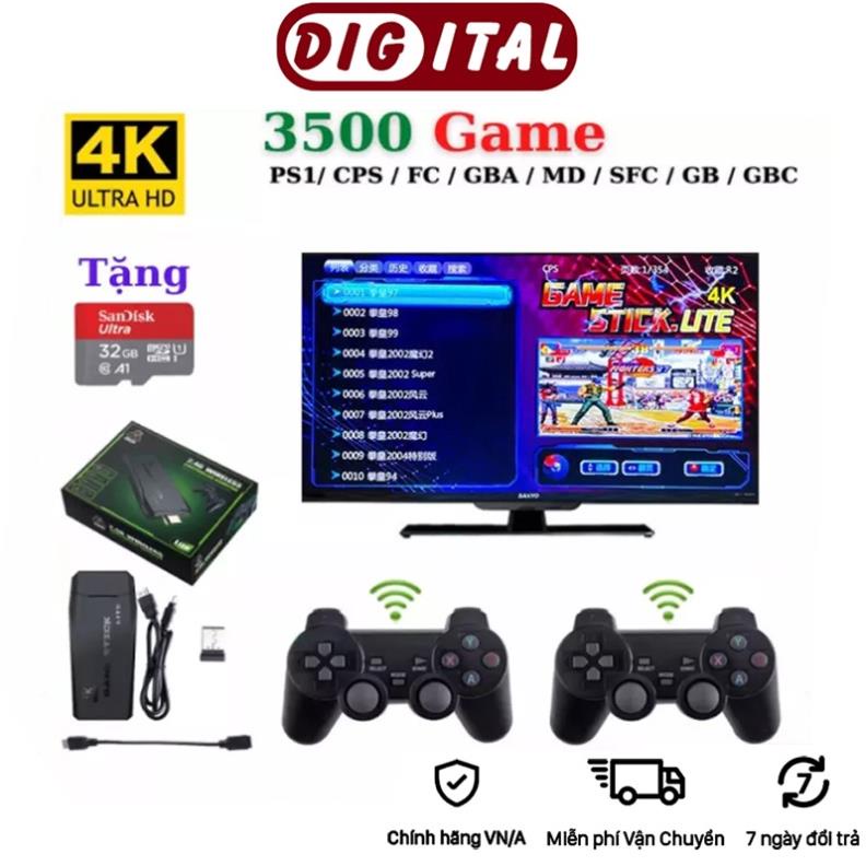 [RẺ NHẤT] Máy Chơi Game Stick 4k - HDMI 10000 + 20 trò mới độc quyền, kết nối không dây game 4 nút,6 nút PS1/GBA/GBC-BH | BigBuy360 - bigbuy360.vn