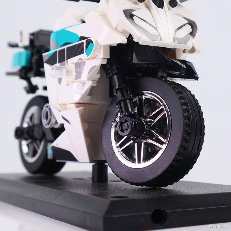 ❇▥Tương thích với Lego Senbao khối xây dựng xe máy Spring Breeze 250 đồ chơi mô hình đầu máy xe lửa trang trí giáo dục đ