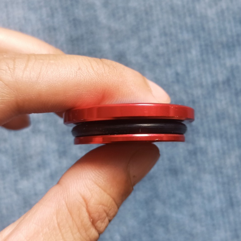 Nắp chụp cacte, nắp chụp hộp sên nhôm CNC mẫu thái ron siêu dày tặng tem titan mèo chiêu tài