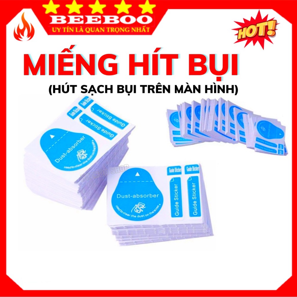 Miếng bám bụi bẩn screen - tấm dán lấy bụi trong khi dán kính cường lực chống va đập máy tính bảng  - Hít sạch b