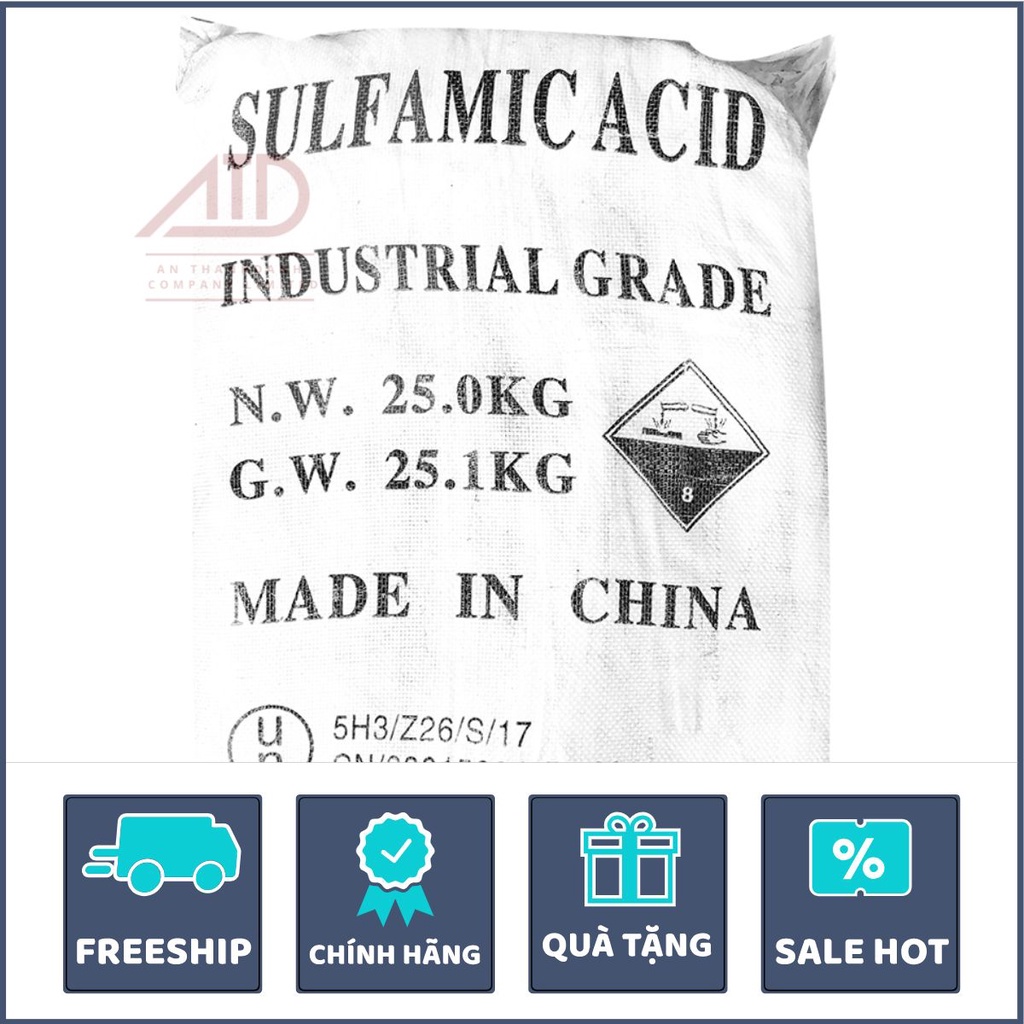 ACID SULFAMIC-tẩy rửa, nó làm sạch bề mặt kim loại, loại bỏ rỉ sét.