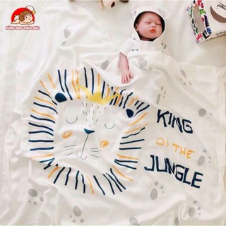 Chăn lụa sợi tre cho bé mềm mát thoáng khí