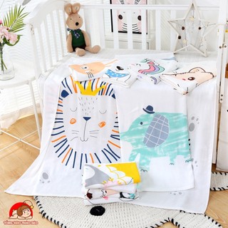 Chăn lụa sợi tre cho bé mềm mát thoáng khí