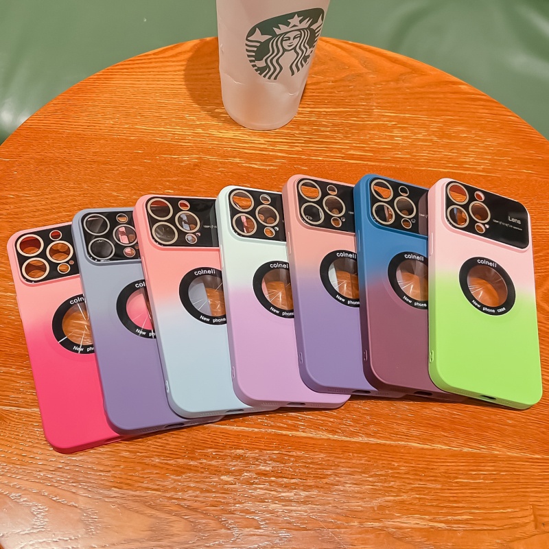 Ốp Điện Thoại Silicone Mềm Chống Sốc Màu Gradient Cho iPhone 14 13 12 11 Pro Max 14 Plus