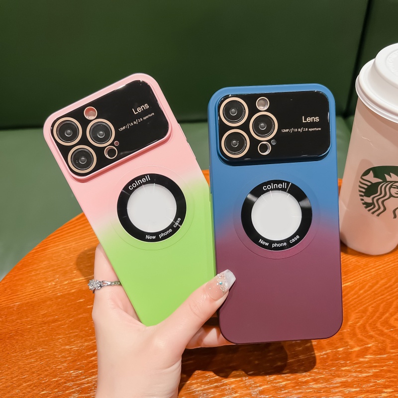 Ốp Điện Thoại Silicone Mềm Chống Sốc Màu Gradient Cho iPhone 14 13 12 11 Pro Max 14 Plus
