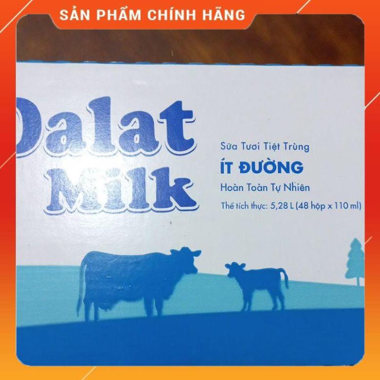 Sữa dalat milk hộp 110ml ít đường