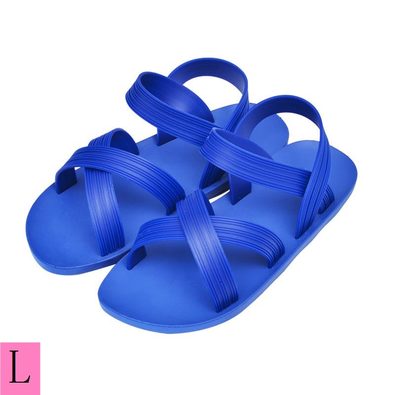 Giày Sandal Cao Su Siêu Mềm Đế Phẳng Phong Cách Đường Phố Mùa Hè Cho Nam Và Nữ Giao Hàng Từ Một Mảnh