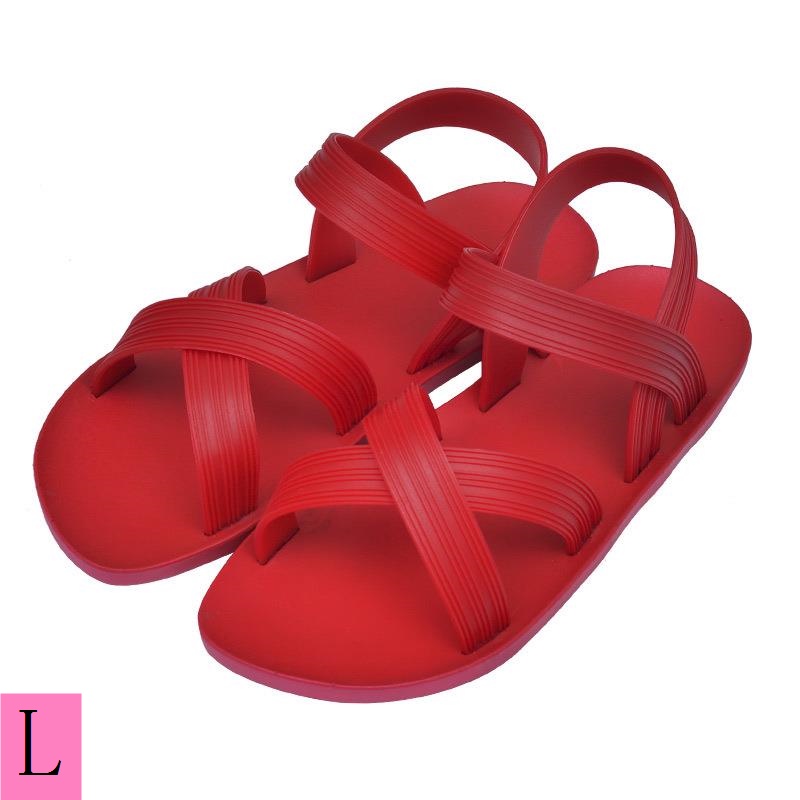 Giày Sandal Cao Su Siêu Mềm Đế Phẳng Phong Cách Đường Phố Mùa Hè Cho Nam Và Nữ Giao Hàng Từ Một Mảnh