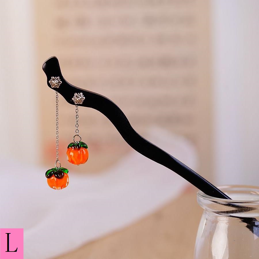 Trâm Cài Tóc Bằng Gỗ Phối Lông Cừu Cao Cấp Phong Cách Trung Hoa Cổ Điển Mới