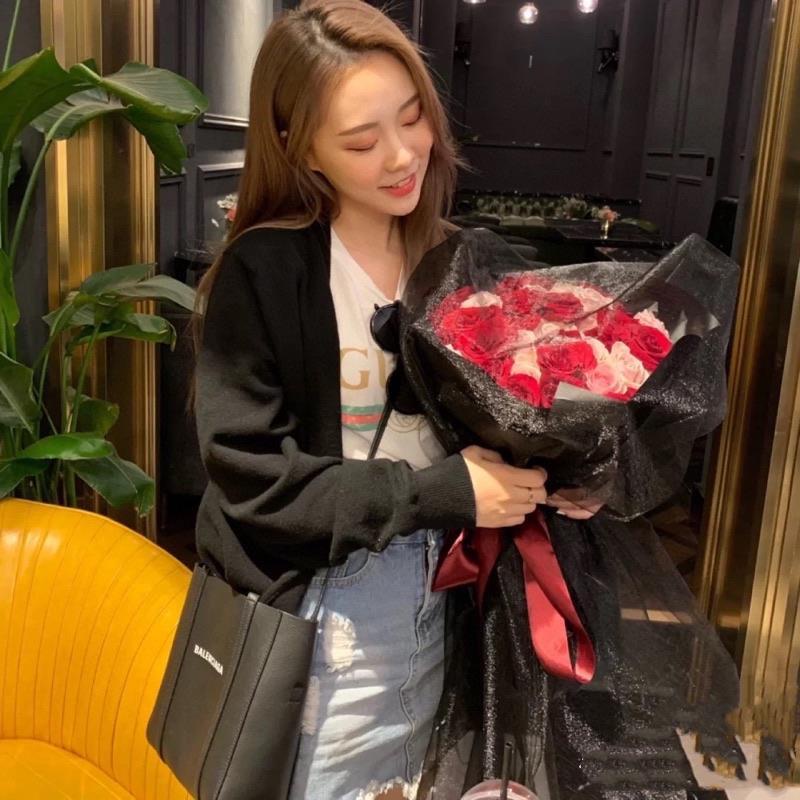 Túi Đeo Chéo Mini In Chữ Balenciagaaa Thời Trang Cho Nữ
