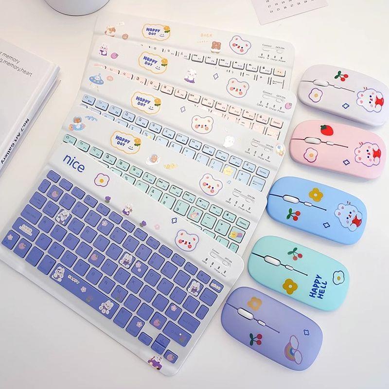 Bàn Phím bluetooth Không Dây Kèm Chuột Phù Hợp Cho Apple Huawei ipad