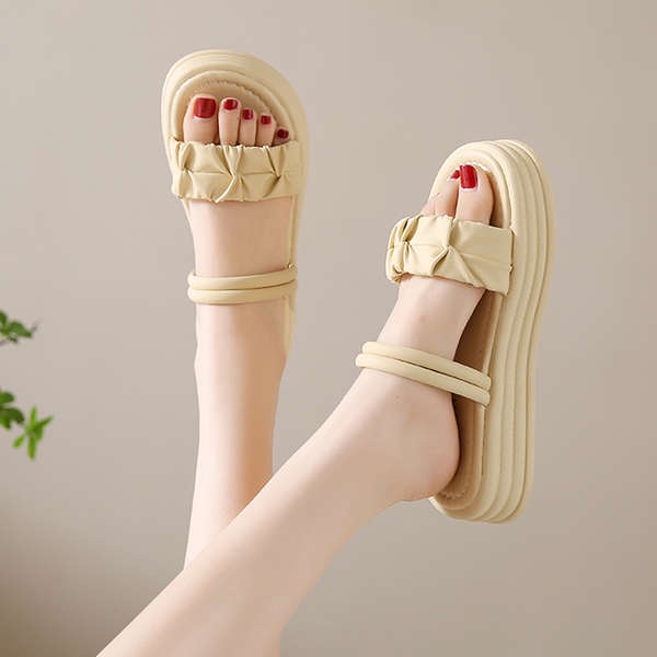 Sandal Đi Biển Mùa Hè 2023 Đế Dày Phong Cách Mới Cho Nữ