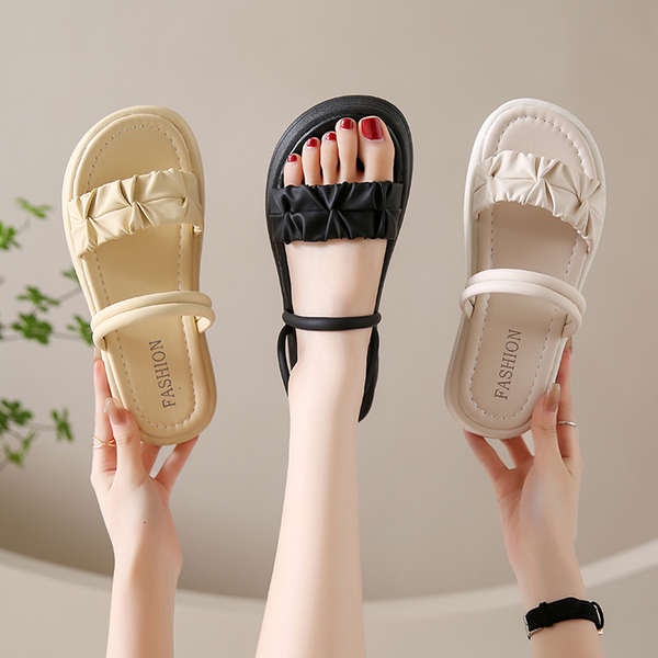 Sandal Đi Biển Mùa Hè 2023 Đế Dày Phong Cách Mới Cho Nữ