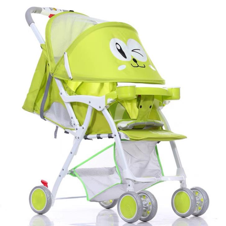 Xe đẩy gấp gọn cho bé ngả 3 tư thế hình mắt gấu, bảo hành 12 tháng