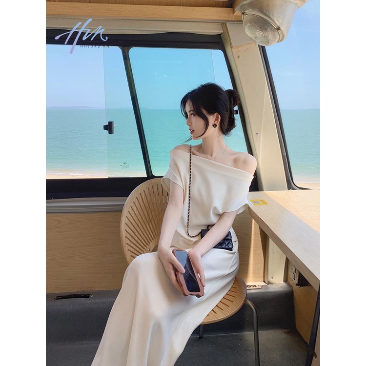 Bộ Váy Áo Hở Vai Thoải Mái Phong Cách Mới Mùa Hè 2023