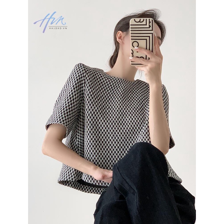 Áo Thun Ngắn Tay Dáng Rộng Phong Cách Retro Thời Trang Mùa Hè Dành Cho Nữ