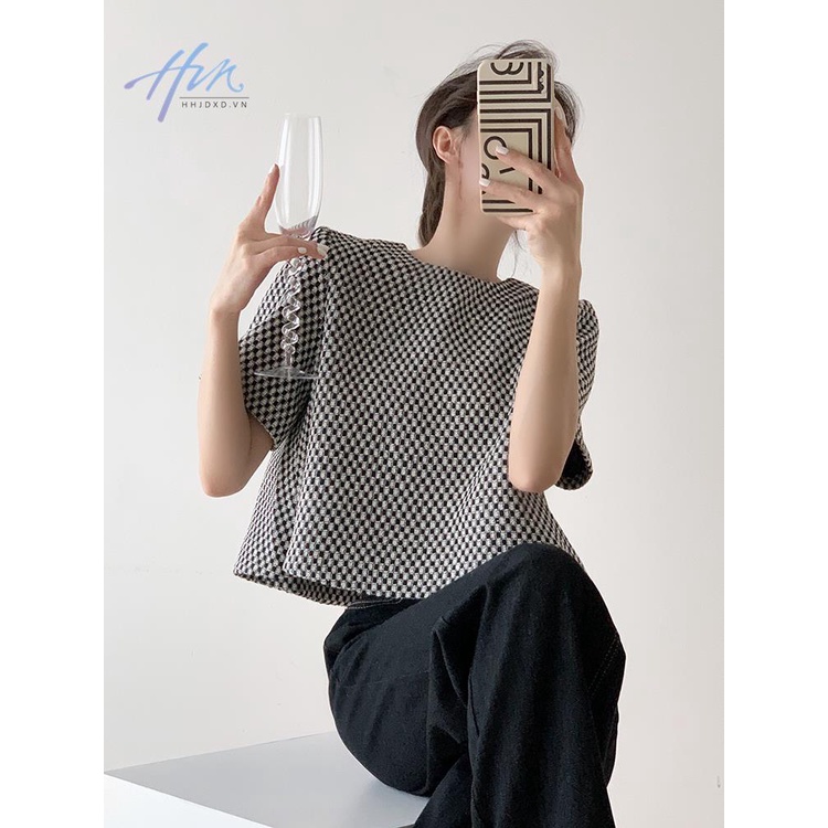 Áo Thun Ngắn Tay Dáng Rộng Phong Cách Retro Thời Trang Mùa Hè Dành Cho Nữ