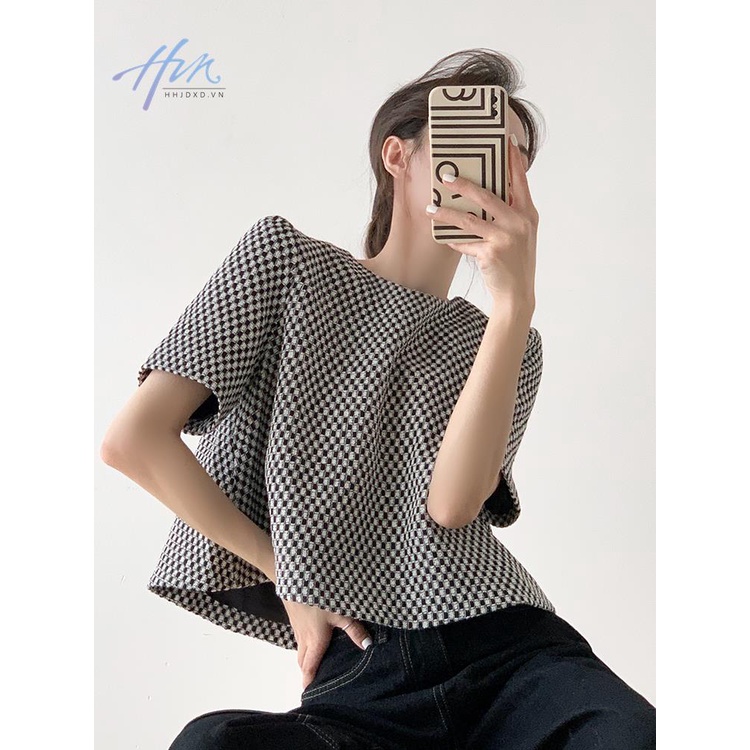 Áo Thun Ngắn Tay Dáng Rộng Phong Cách Retro Thời Trang Mùa Hè Dành Cho Nữ