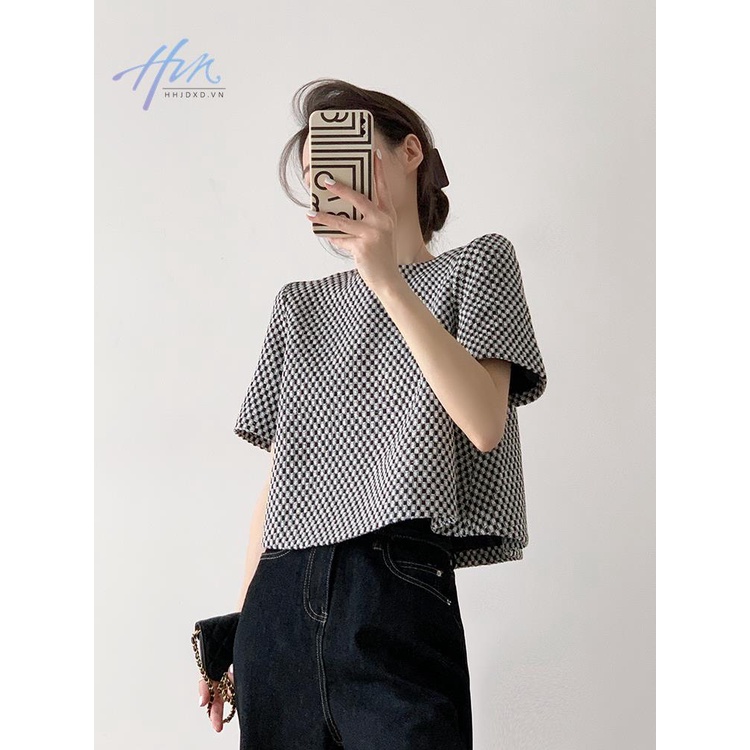 Áo Thun Ngắn Tay Dáng Rộng Phong Cách Retro Thời Trang Mùa Hè Dành Cho Nữ