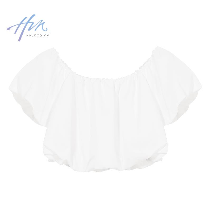 Áo Thun Tay Phồng Trễ Vai Thời Trang Mùa Hè Phong