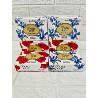 Xà phòng tắm double rich hương hoa iris - hương hoa hồng hộp 90g