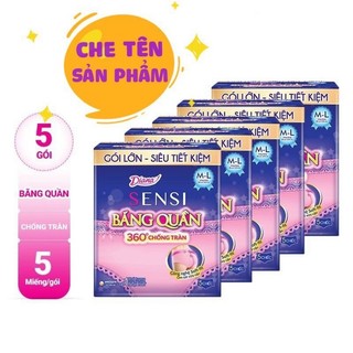 Hỏa tốc hà nội combo 3/5 gói băng vệ sinh đêm dạng quần diana gói 5 miếng size m-l