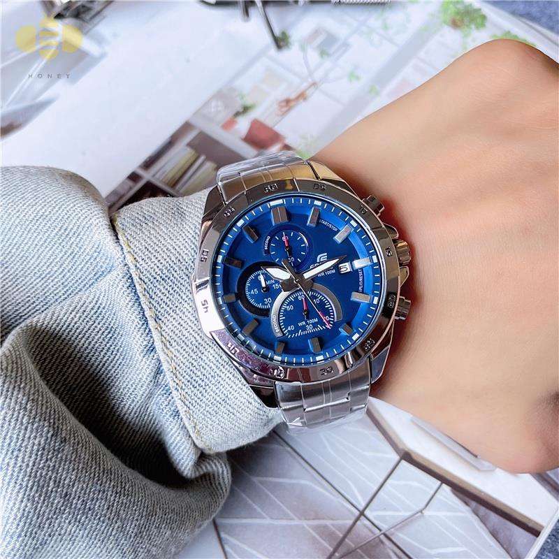 Đồng hồ đa năng bằng thép không gỉ Chronograph Edifice EQB-1200 EF-539 dành cho nam