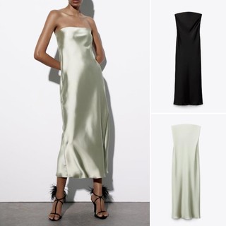 Đầm Zara satilsilk mượt mà sang chảnh